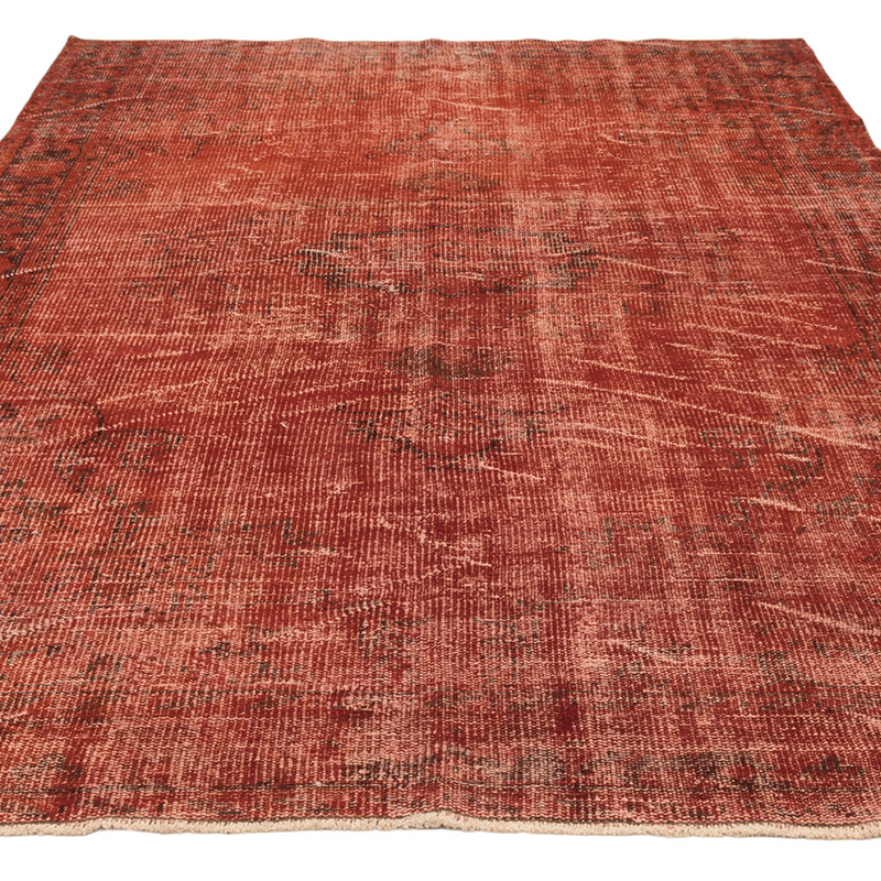 Over-dyed Vintage Hand-Knotted Turkish Rug - 5' 9" x 9' 3" (69" x 111") - K0083582