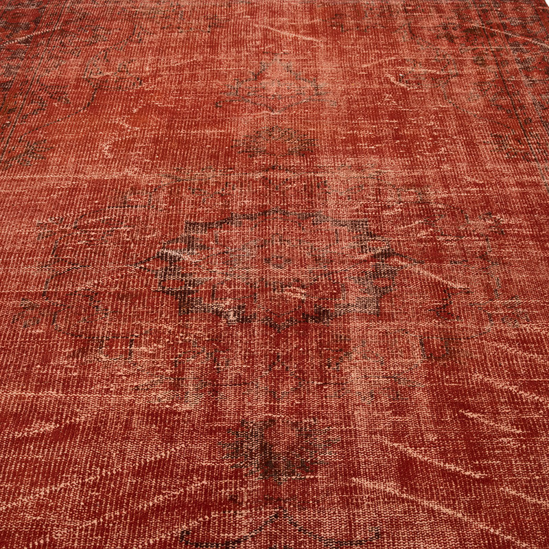 Over-dyed Vintage Hand-Knotted Turkish Rug - 5' 9" x 9' 3" (69" x 111") - K0083582