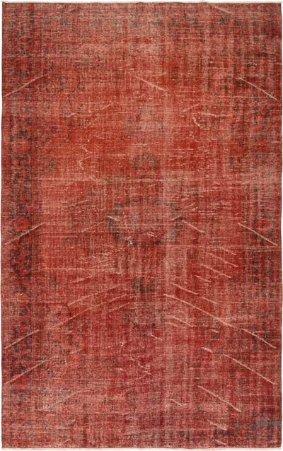 Over-dyed Vintage Hand-Knotted Turkish Rug - 5' 9" x 9' 3" (69" x 111")