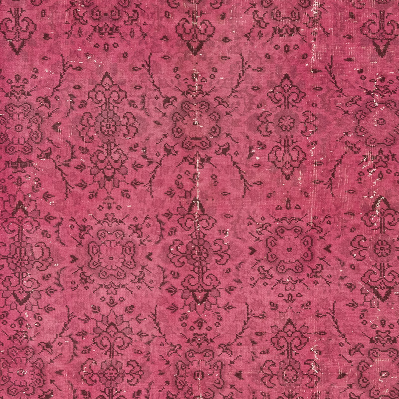 Over-dyed Vintage Hand-Knotted Turkish Rug - 6' 9" x 10'  (81" x 120") - K0083583