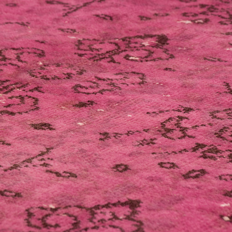 Over-dyed Vintage Hand-Knotted Turkish Rug - 6' 9" x 10'  (81" x 120") - K0083583
