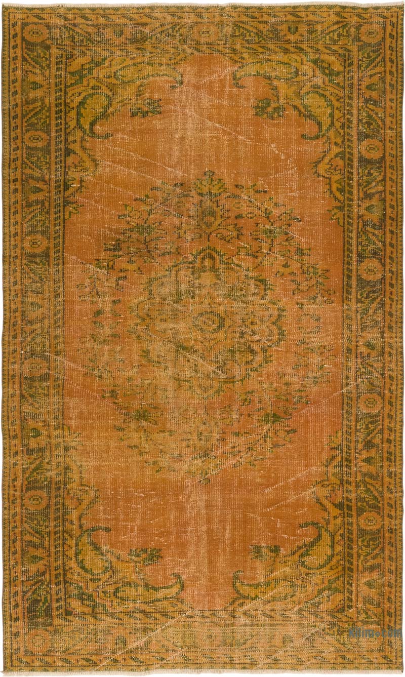 Alfombra Turca Vintage Sobre-teñida - 160 cm x 264 cm - K0083586