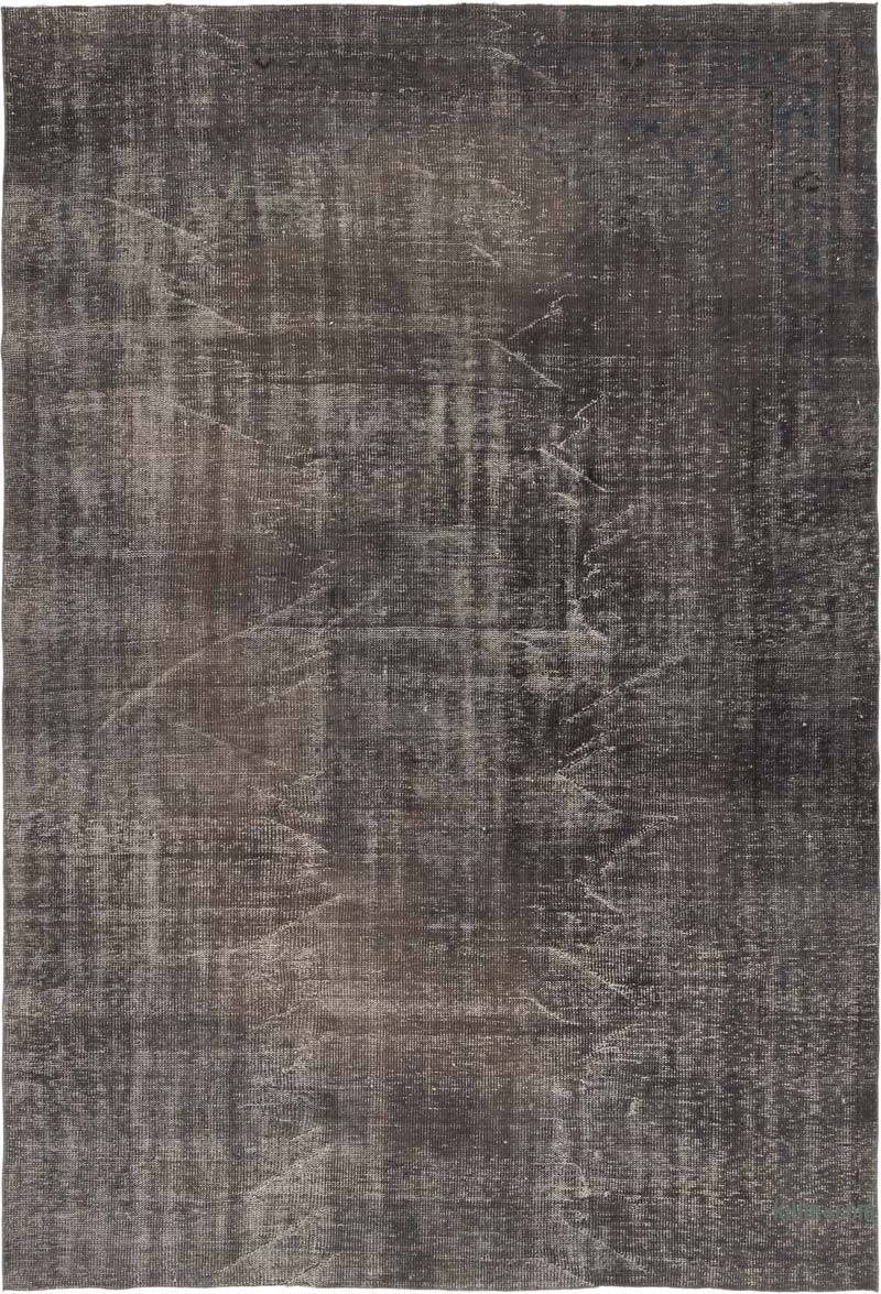 Over-dyed Vintage Hand-Knotted Turkish Rug - 6' 5" x 9' 5" (77" x 113") - K0083588