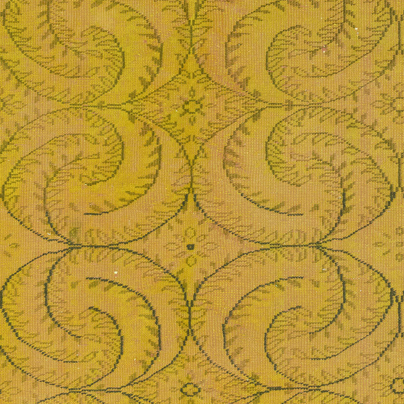 Over-dyed Vintage Hand-Knotted Turkish Rug - 5' 3" x 8' 2" (63" x 98") - K0083596