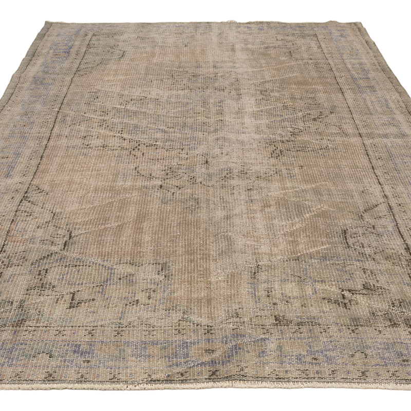 Over-dyed Vintage Hand-Knotted Turkish Rug - 5' 5" x 9' 3" (65" x 111") - K0083597