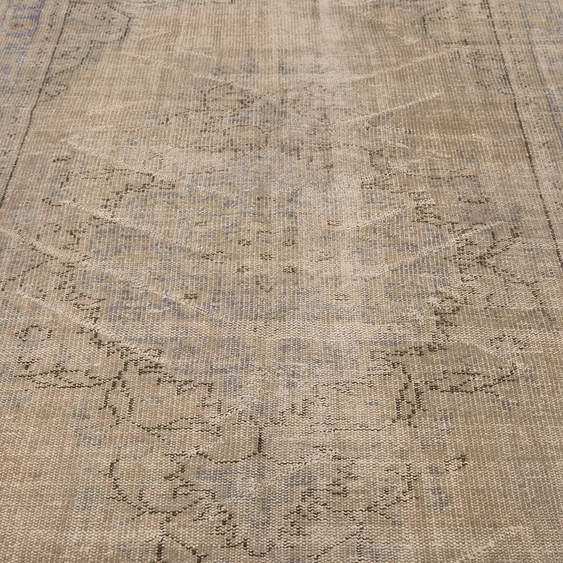 Over-dyed Vintage Hand-Knotted Turkish Rug - 5' 5" x 9' 3" (65" x 111") - K0083597