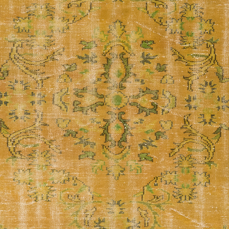 Over-dyed Vintage Hand-Knotted Turkish Rug - 6'  x 9' 9" (72" x 117") - K0083598