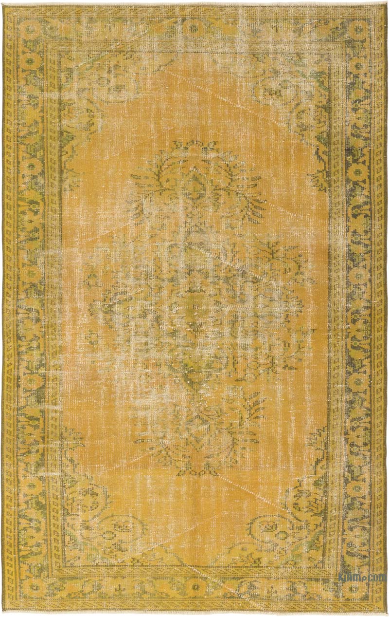 Alfombra Turca Vintage Sobre-teñida - 164 cm x 260 cm - K0083599