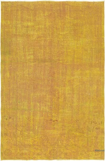 Over-dyed Vintage Hand-Knotted Turkish Rug - 5' 5" x 8' 3" (65" x 99")