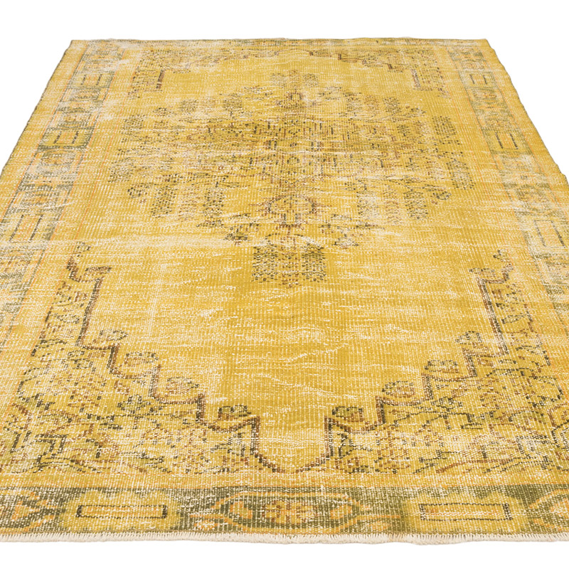 Alfombra Turca Vintage Sobre-teñida - 161 cm x 235 cm - K0083604
