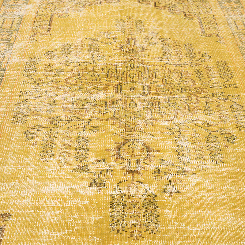 Alfombra Turca Vintage Sobre-teñida - 161 cm x 235 cm - K0083604