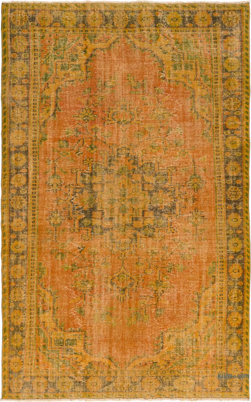Boyali El Dokuma Vintage Hali - 187 cm x 301 cm - K0083605