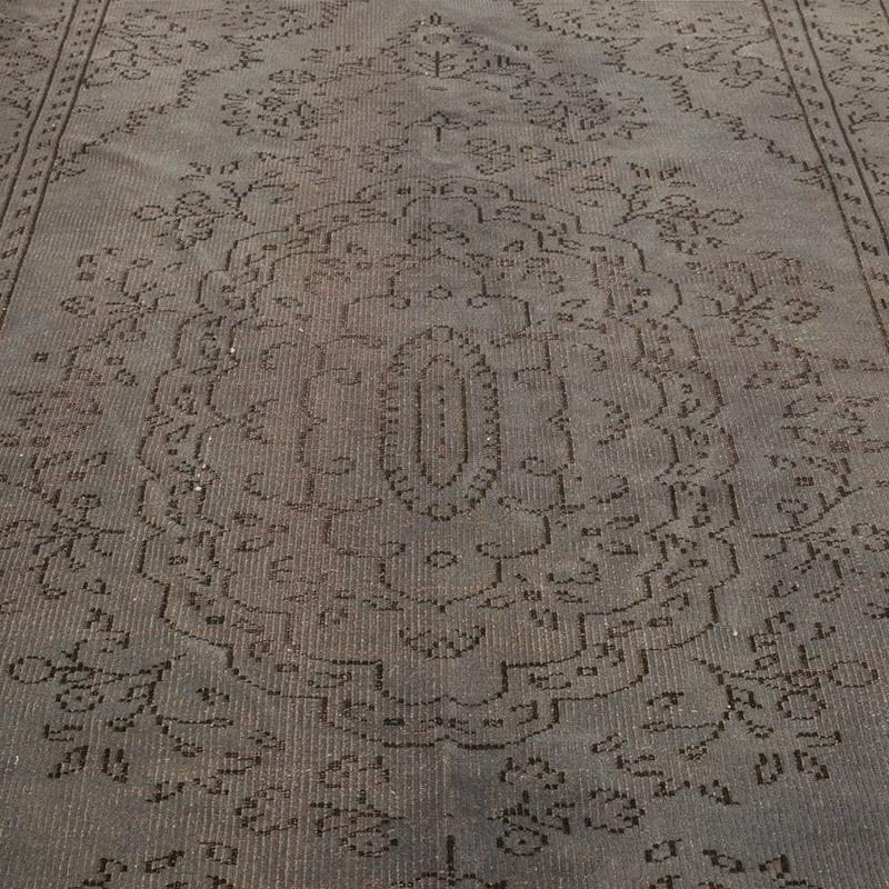 Over-dyed Vintage Hand-Knotted Turkish Rug - 6' 5" x 8' 10" (77" x 106") - K0083606