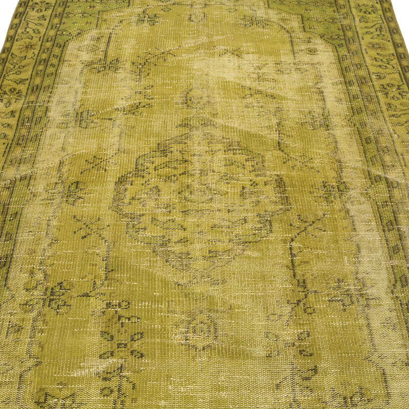 Over-dyed Vintage Hand-Knotted Turkish Rug - 4' 11" x 7' 11" (59" x 95") - K0083607