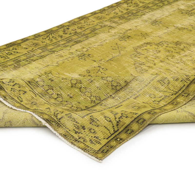 Over-dyed Vintage Hand-Knotted Turkish Rug - 4' 11" x 7' 11" (59" x 95") - K0083607