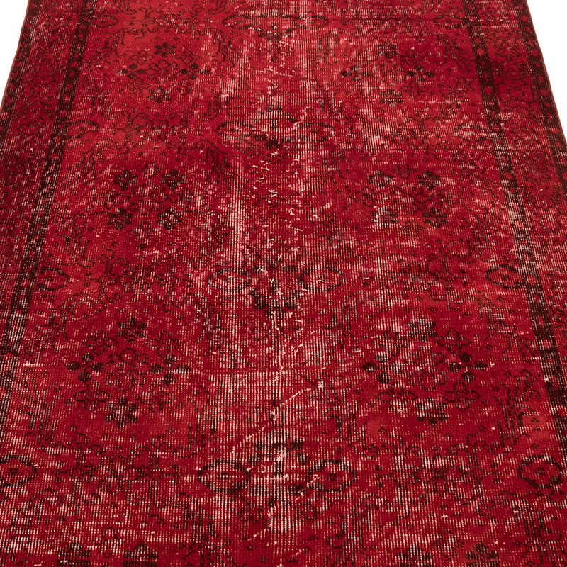 Over-dyed Vintage Hand-Knotted Turkish Rug - 3' 11" x 7'  (47" x 84") - K0083608