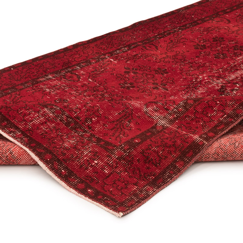 Over-dyed Vintage Hand-Knotted Turkish Rug - 3' 11" x 7'  (47" x 84") - K0083608
