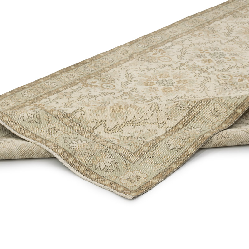 Over-dyed Vintage Hand-Knotted Turkish Rug - 4' 4" x 7' 11" (52" x 95") - K0083609