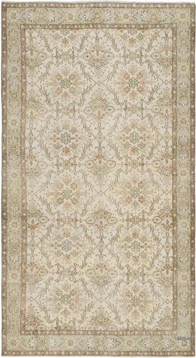 Boyali El Dokuma Vintage Hali - 132 cm x 242 cm