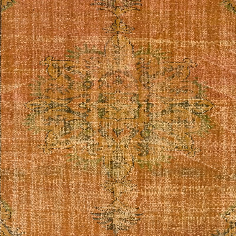 Over-dyed Vintage Hand-Knotted Turkish Rug - 6' 3" x 9' 7" (75" x 115") - K0083611