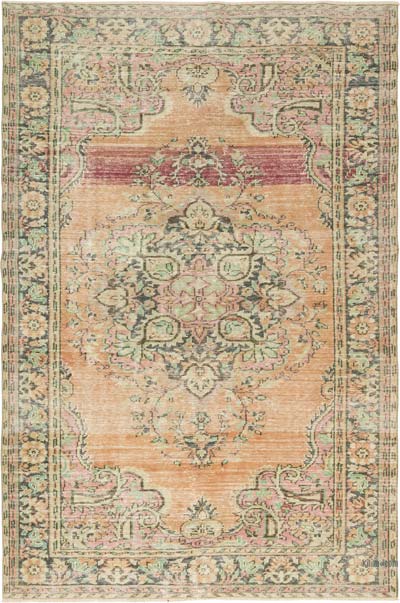 Vintage Turkish Hand-Knotted Rug - 6' 8" x 10' 2" (80" x 122")
