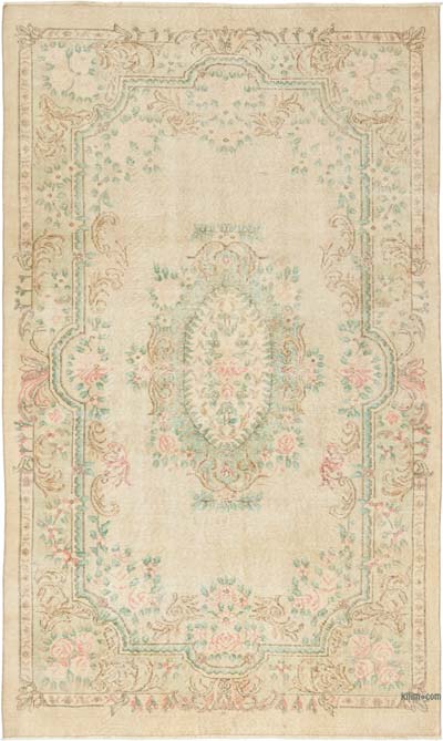 Vintage Turkish Hand-Knotted Rug - 5' 7" x 9' 3" (67" x 111")