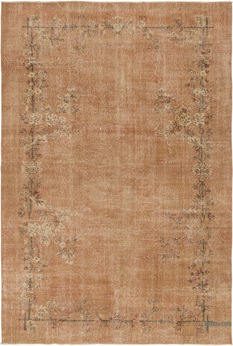 Vintage Turkish Hand-Knotted Rug - 6' 11" x 10' 3" (83" x 123") - K0083619