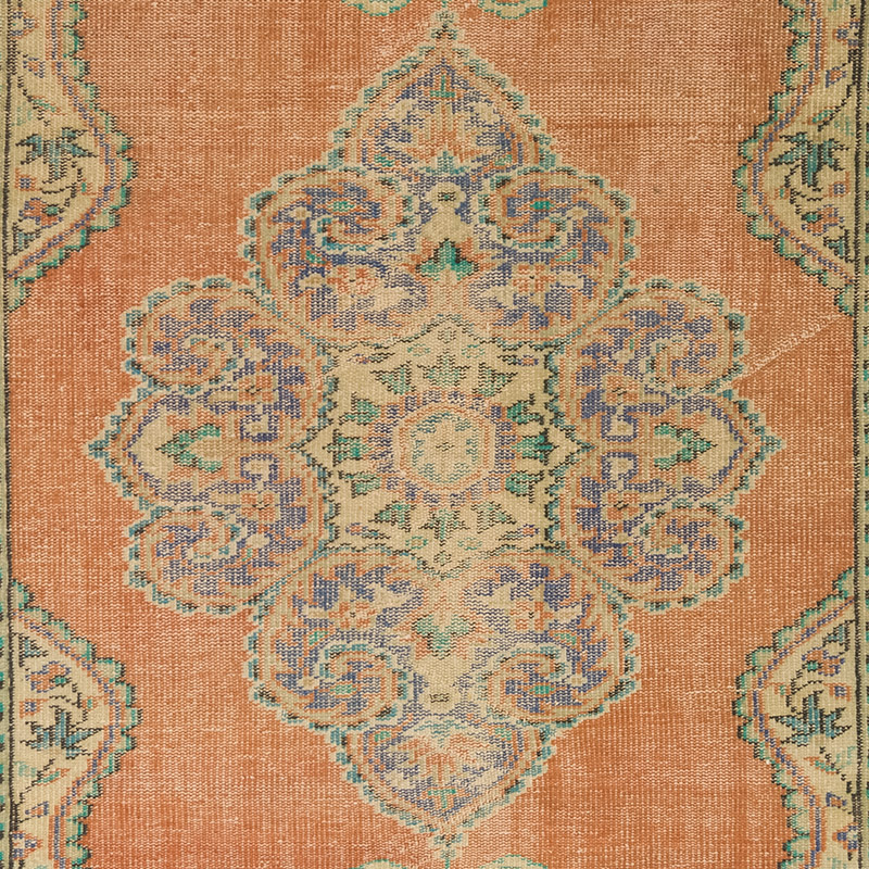 Alfombra Vintage Turca Anudada a Mano - 185 cm x 295 cm - K0083620