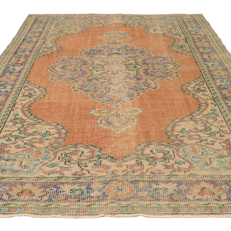 Alfombra Vintage Turca Anudada a Mano - 185 cm x 295 cm - K0083620