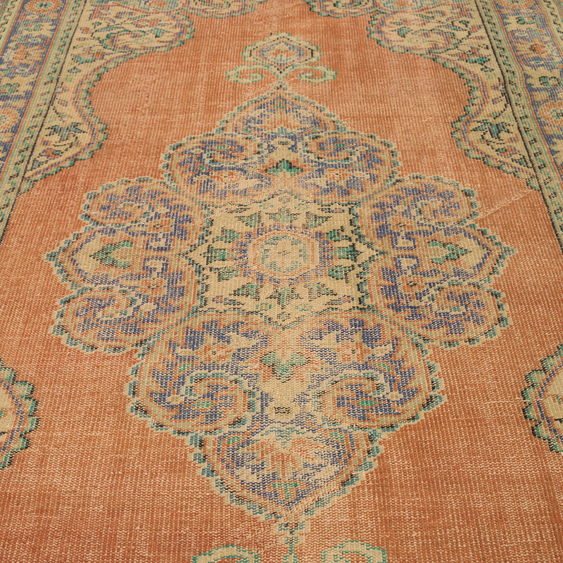 Alfombra Vintage Turca Anudada a Mano - 185 cm x 295 cm - K0083620