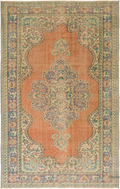 Vintage Turkish Hand-Knotted Rug - 6' 1" x 9' 8" (73" x 116")