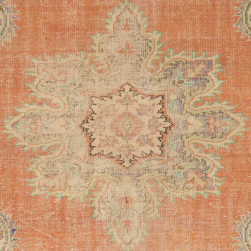 Vintage Turkish Hand-Knotted Rug - 5' 7" x 8' 8" (67" x 104") - K0083621