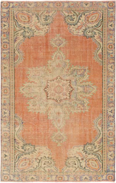 Alfombra Vintage Turca Anudada a Mano - 170 cm x 263 cm