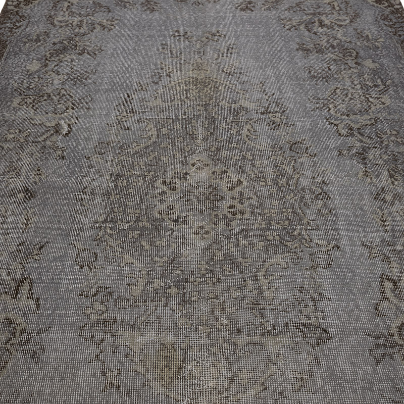 Over-dyed Vintage Hand-Knotted Turkish Rug - 5' 9" x 9' 10" (69" x 118") - K0083626