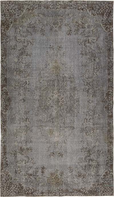 Over-dyed Vintage Hand-Knotted Turkish Rug - 5' 9" x 9' 10" (69" x 118")