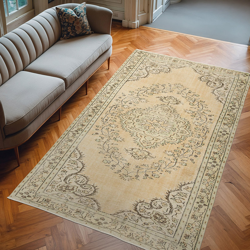 Boyali El Dokuma Vintage Hali - 165 cm x 270 cm - K0083652