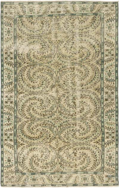 Alfombra Vintage Turca Anudada a Mano - 173 cm x 273 cm
