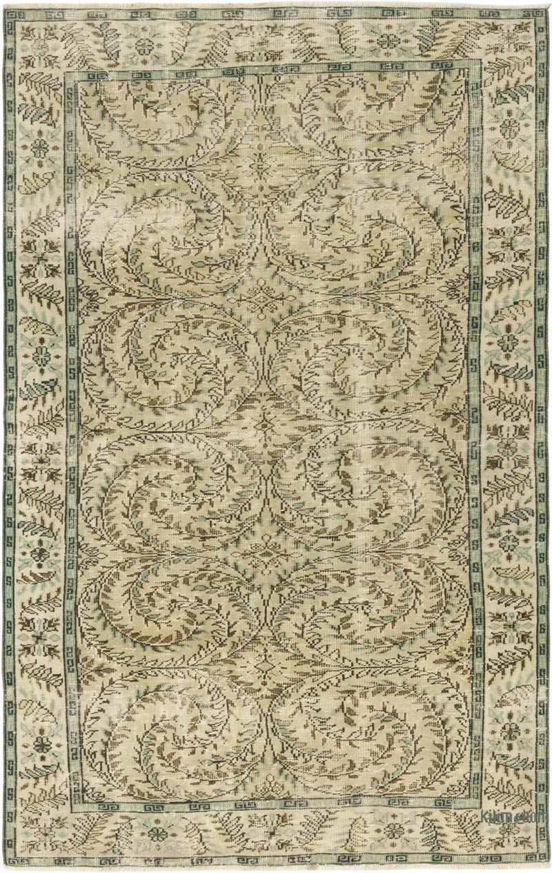 Vintage Turkish Hand-Knotted Rug - 5' 8" x 8' 11" (68" x 107") - K0083653