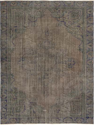 Over-dyed Vintage Hand-Knotted Turkish Rug - 6' 9" x 8' 10" (81" x 106")