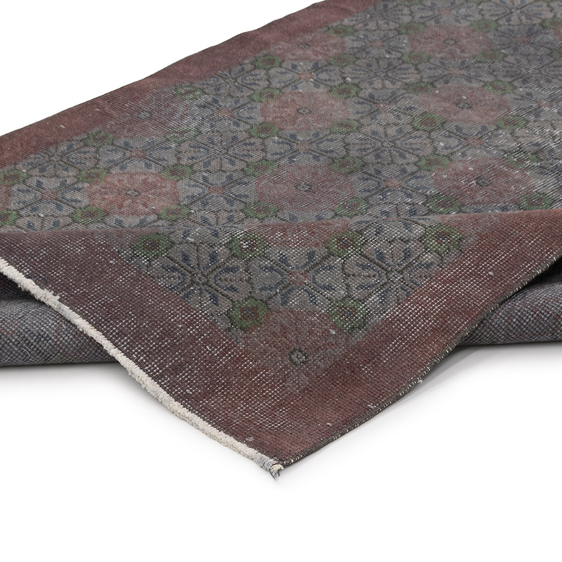 Alfombra Turca Vintage Sobre-teñida - 117 cm x 209 cm - K0083658