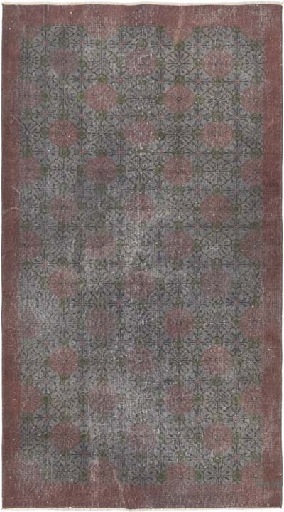 Over-dyed Vintage Hand-Knotted Turkish Rug - 3' 10" x 6' 10" (46" x 82")