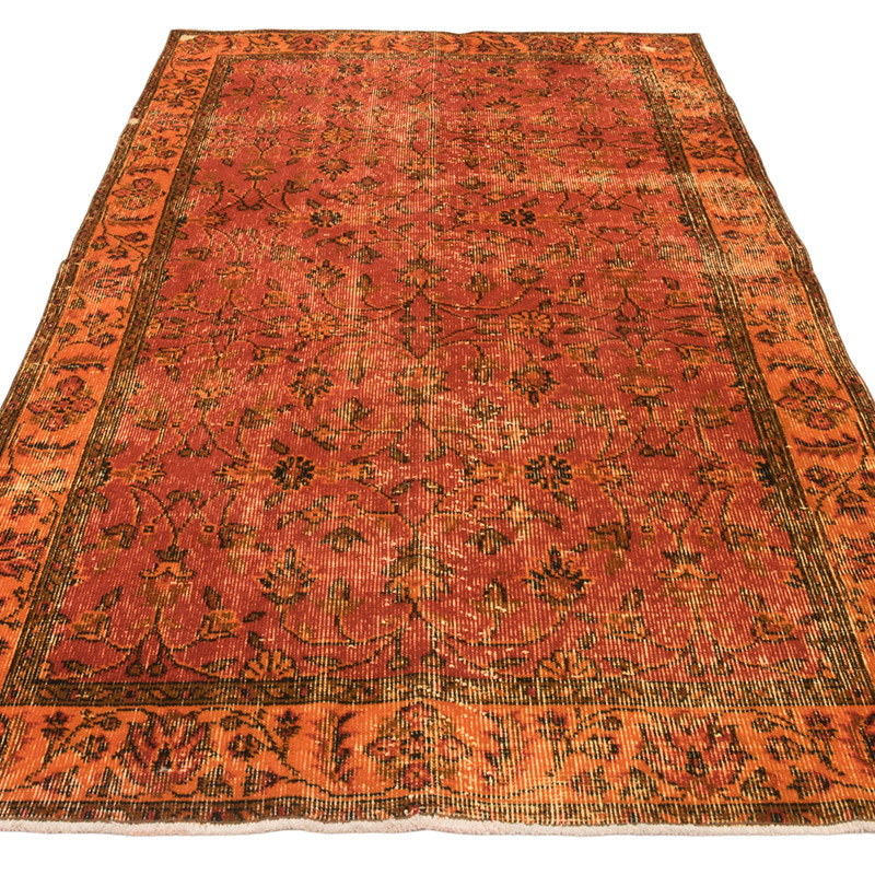 Alfombra Turca Vintage Sobre-teñida - 120 cm x 219 cm - K0083659