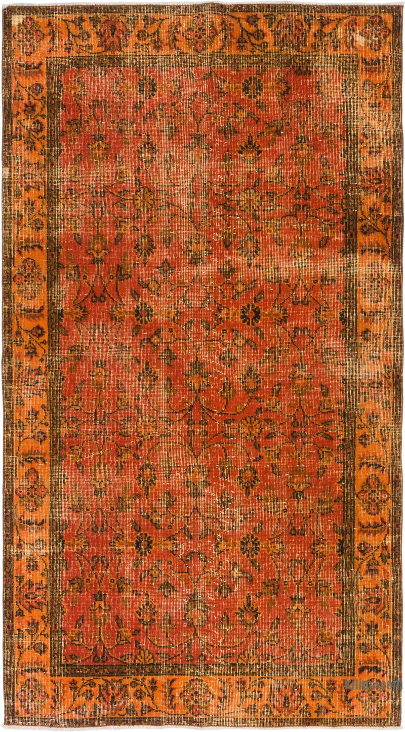 Alfombra Turca Vintage Sobre-teñida - 120 cm x 219 cm - K0083659