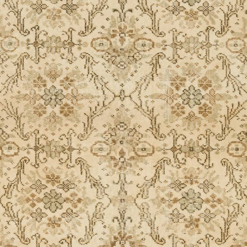 Alfombra Vintage Turca Anudada a Mano - 126 cm x 237 cm - K0083661