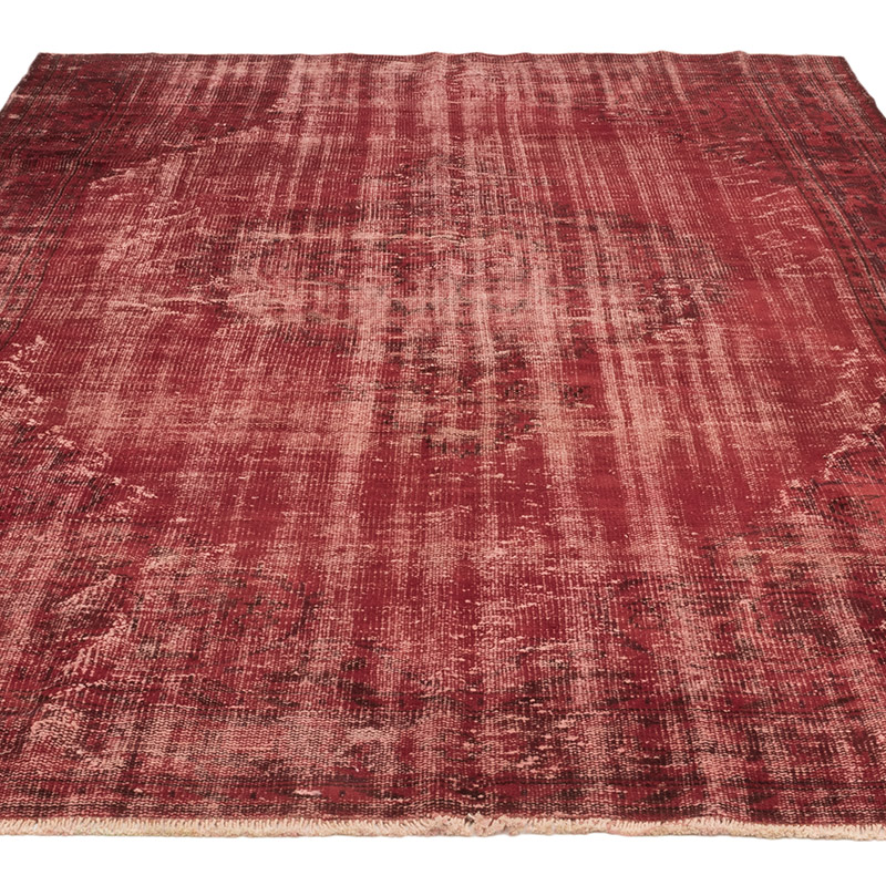 Over-dyed Vintage Hand-Knotted Turkish Rug - 6' 8" x 9' 5" (80" x 113") - K0083663