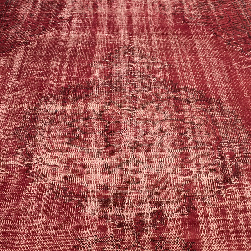 Over-dyed Vintage Hand-Knotted Turkish Rug - 6' 8" x 9' 5" (80" x 113") - K0083663