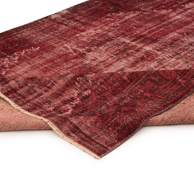 Over-dyed Vintage Hand-Knotted Turkish Rug - 6' 8" x 9' 5" (80" x 113") - K0083663