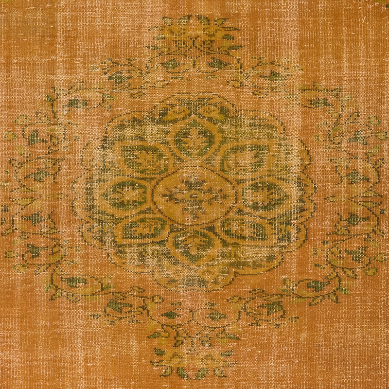 Over-dyed Vintage Hand-Knotted Turkish Rug - 5' 10" x 9' 1" (70" x 109") - K0083664