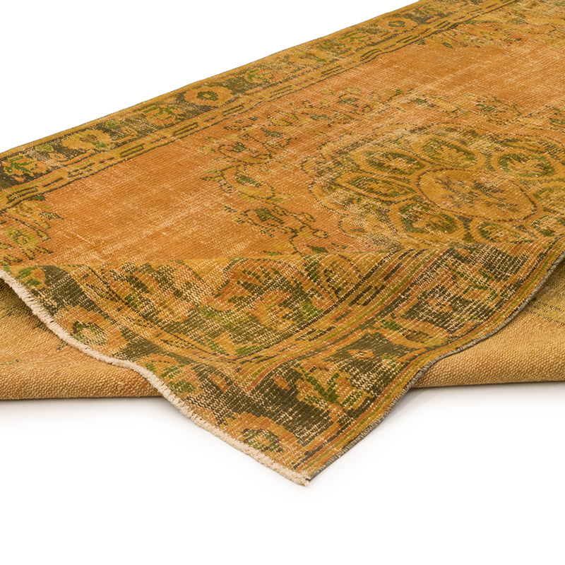 Over-dyed Vintage Hand-Knotted Turkish Rug - 5' 10" x 9' 1" (70" x 109") - K0083664