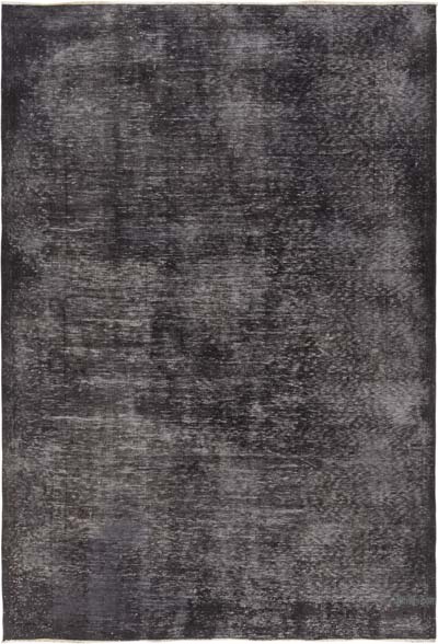 Over-dyed Vintage Hand-Knotted Turkish Rug - 6' 2" x 9' 1" (74" x 109")